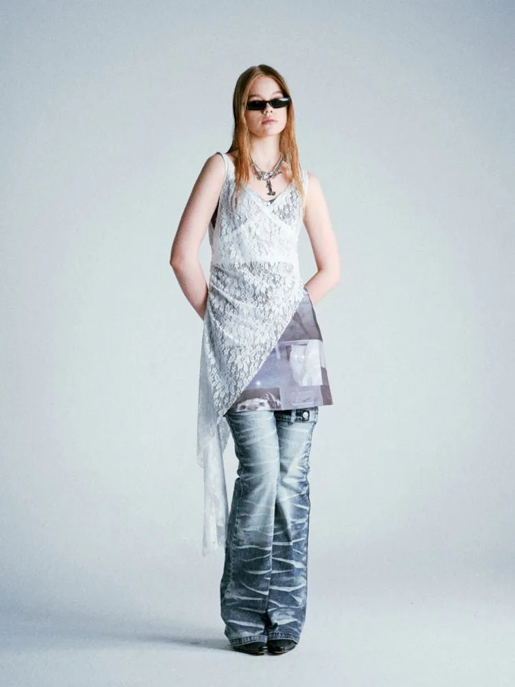 Lace Hooded Cowl Dress【s0000009285】
