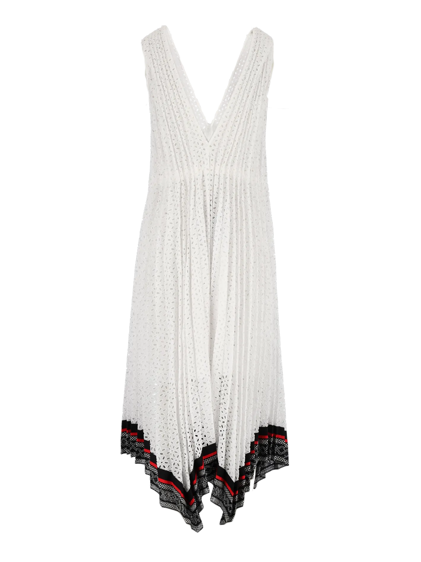 open-back lace midi dress