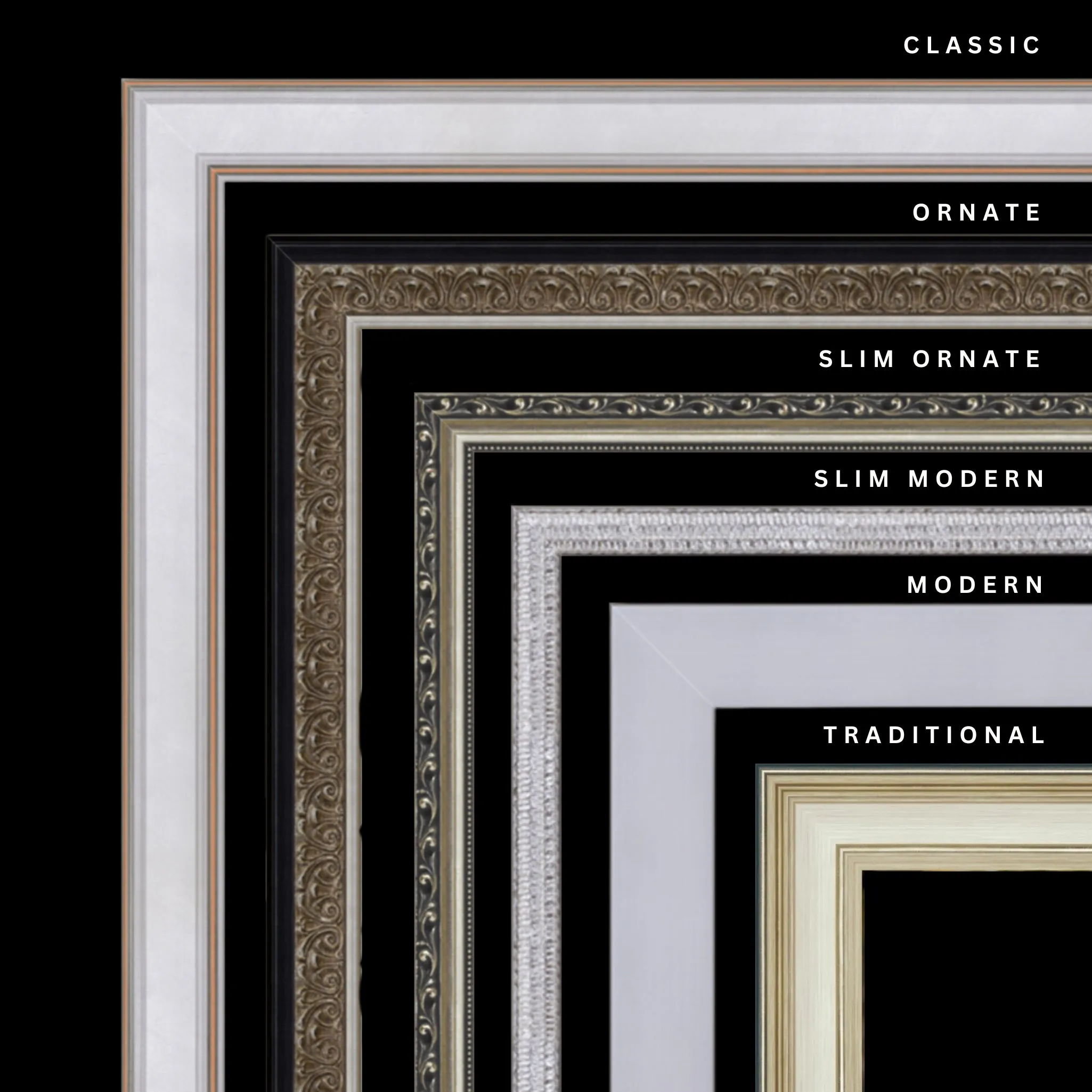 Silver 22x33 Picture Frame Ornate Traditional Classic Antique