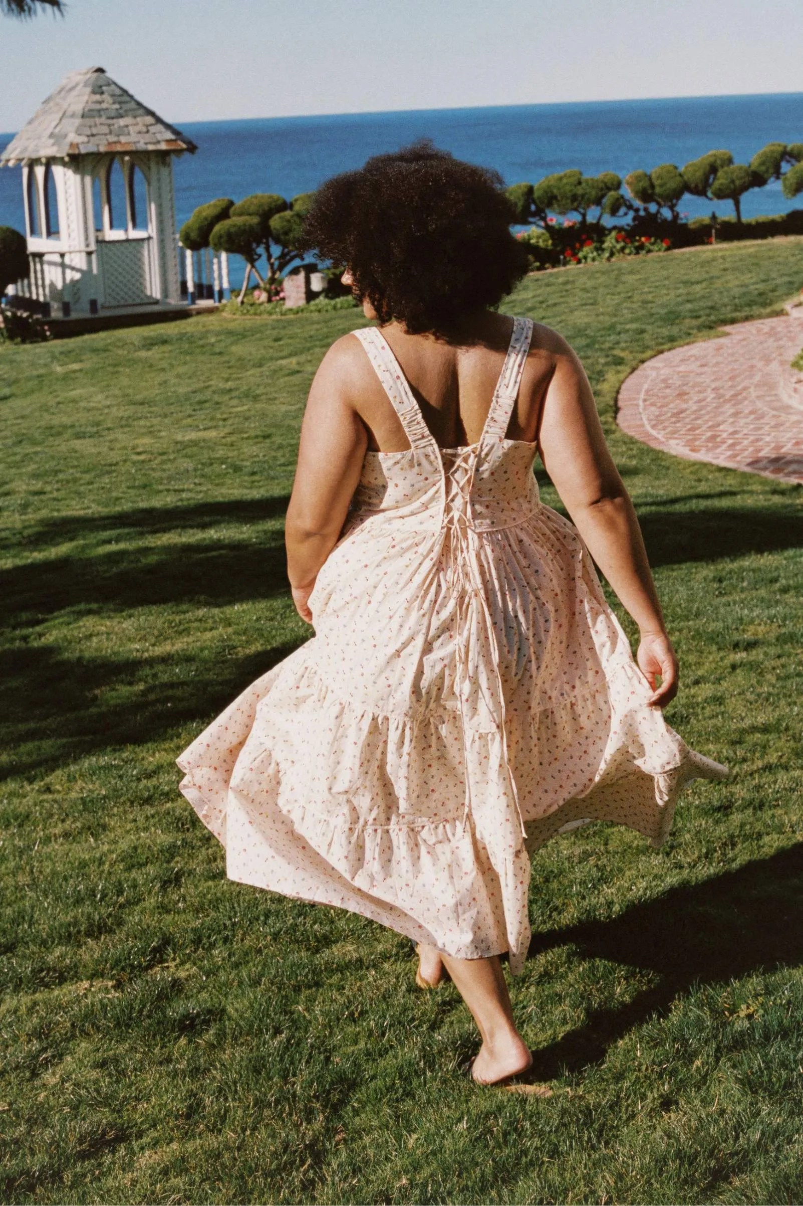The Adele Dress Extended | Carnelian Aster Garden