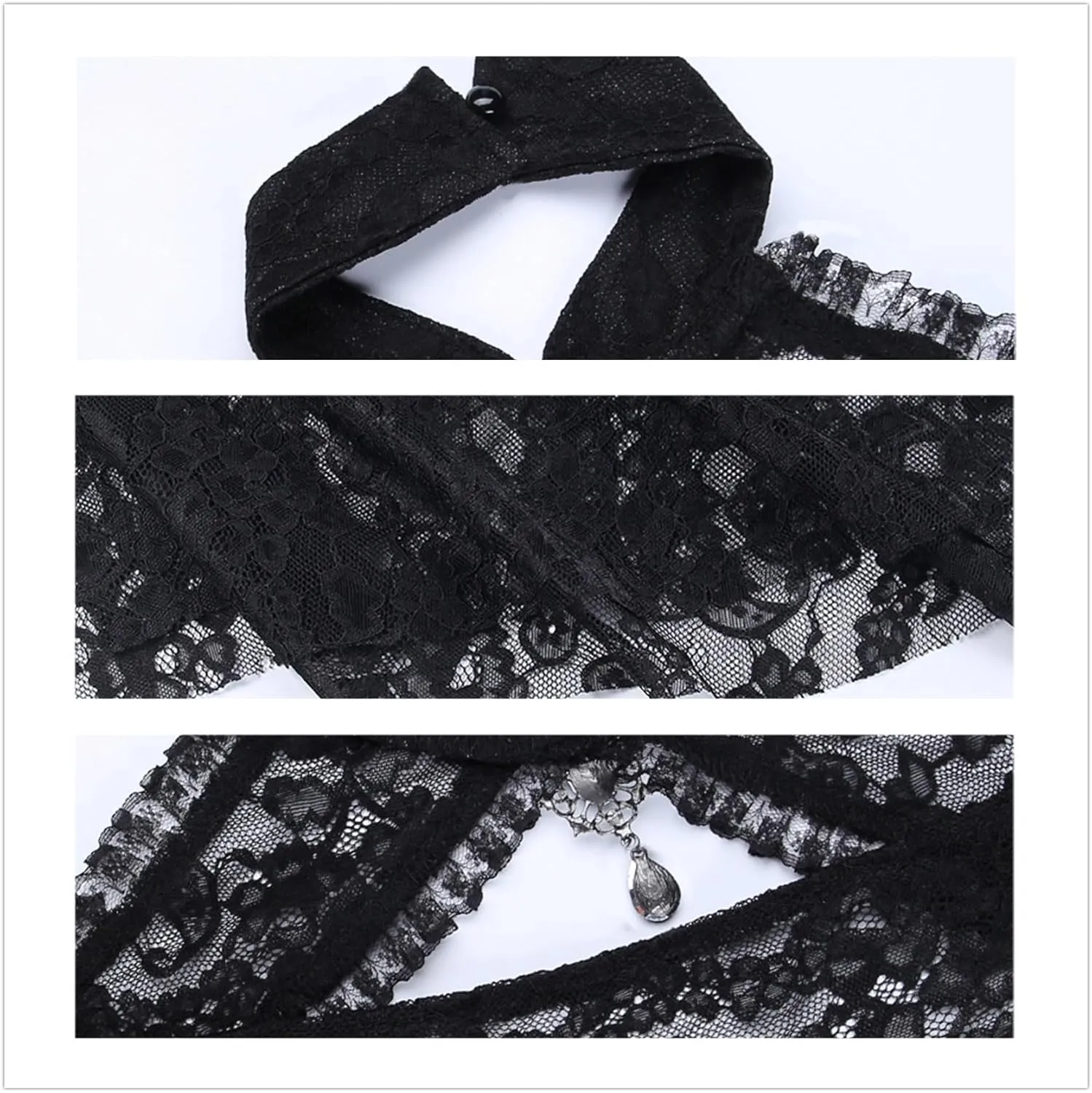 Victorian Bridal Shrug Crop Tops for Women Bohemian Goth Y2k Rave Emo