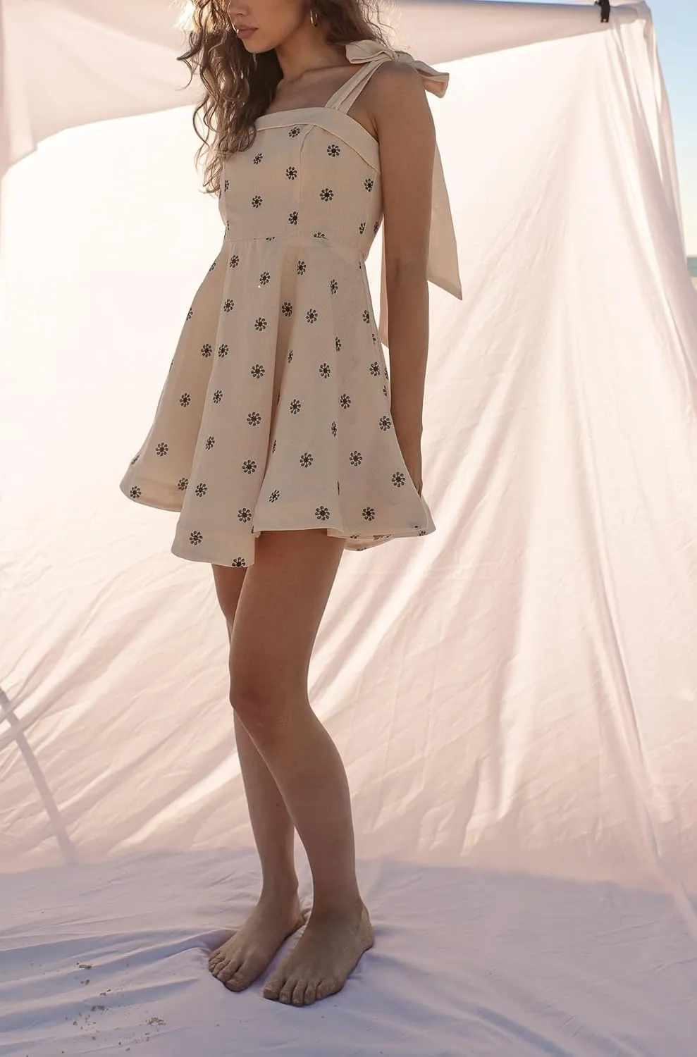 Women Graduation Mini Dress Lace Up Backless College Grad Dress Bow Tie Shoulder Short Formal Dresses