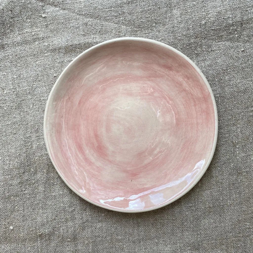 Wonki Ware 23cm Side Plate  - Pink Wash or Lace